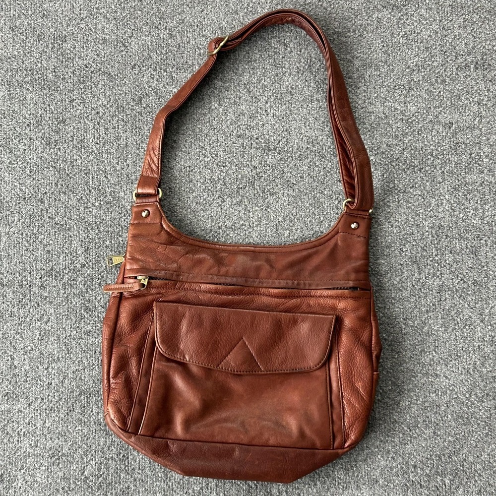 Coronado Leather‎ CCW Concealed Carry Purse Brown Shoulder Bag USA